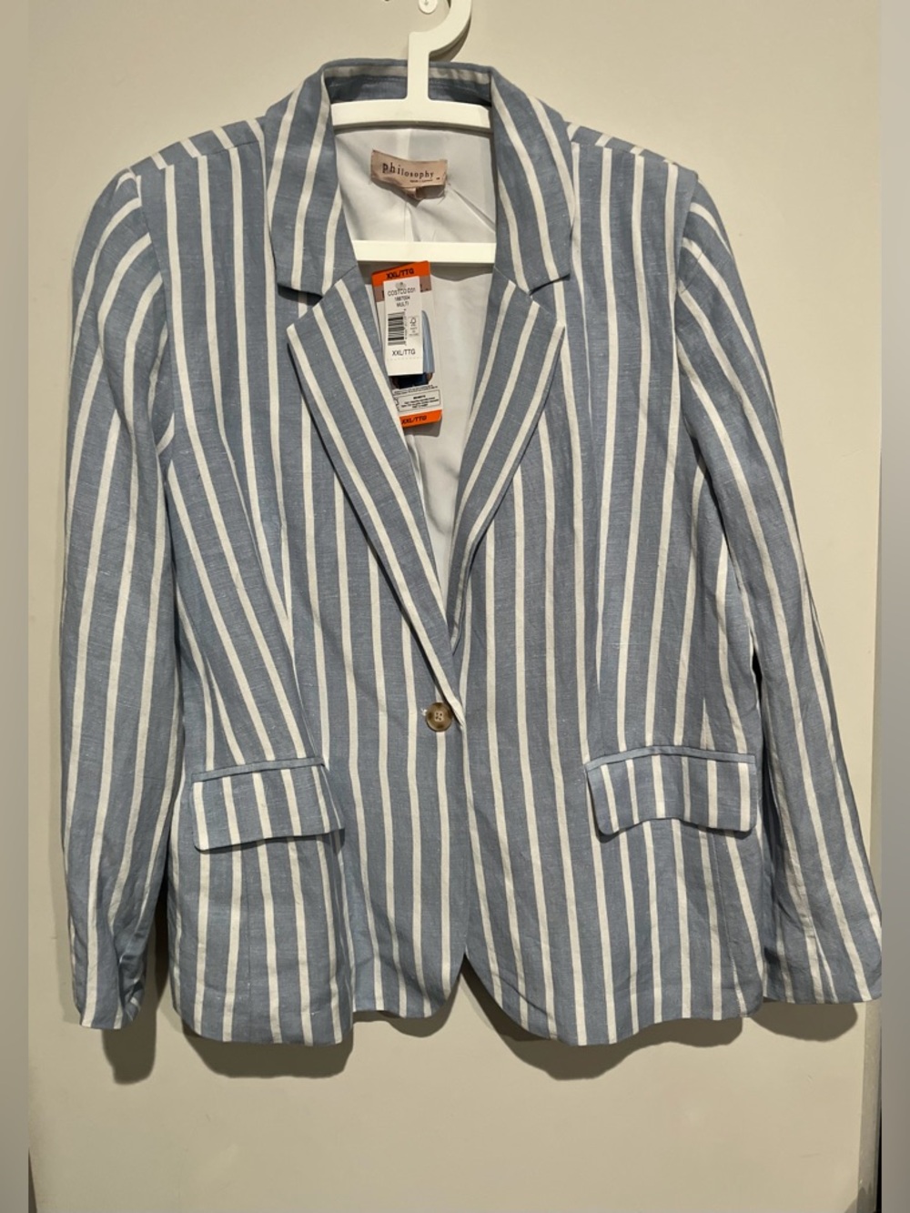 Brand new with tags, Philosophy striped linen blazer